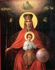 Икона, образ, Пресвятая Богородица Дева Мария, Царица Мира, Державная 